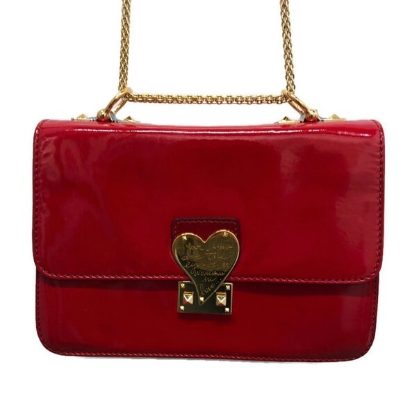 Valentino Handbags - Valentino Red Rockstud L'Amour Shoulder Bag